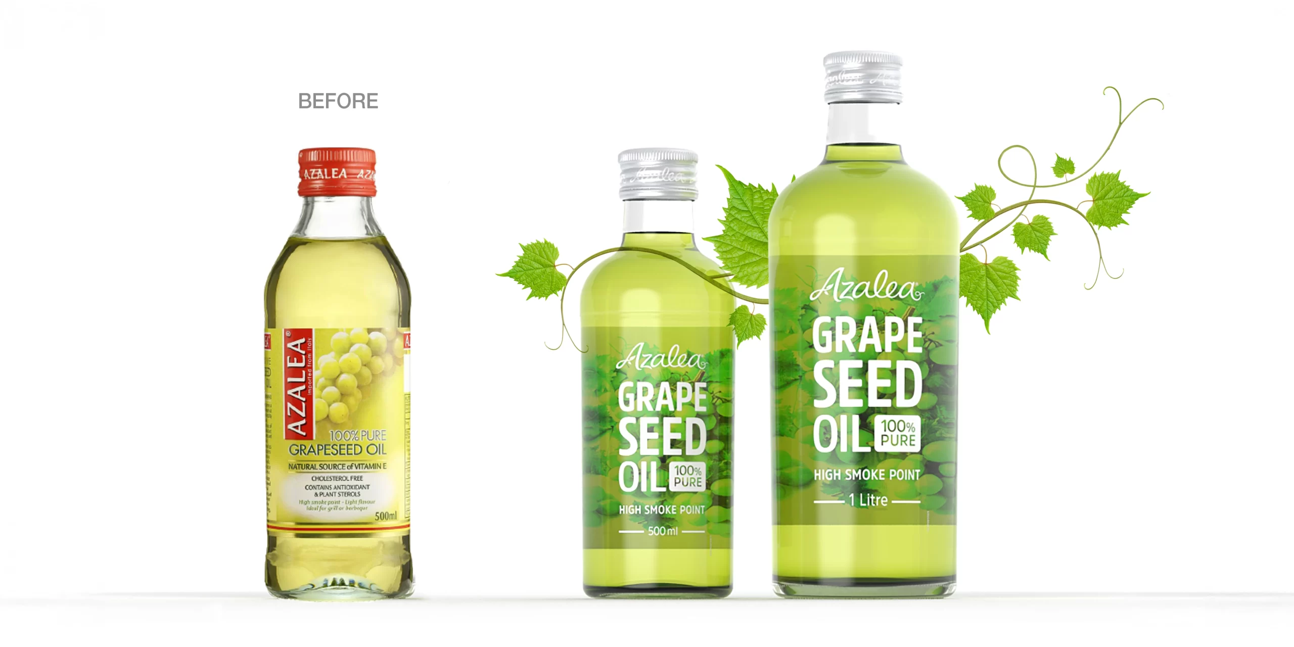 500mL and 1L bottles front-vine