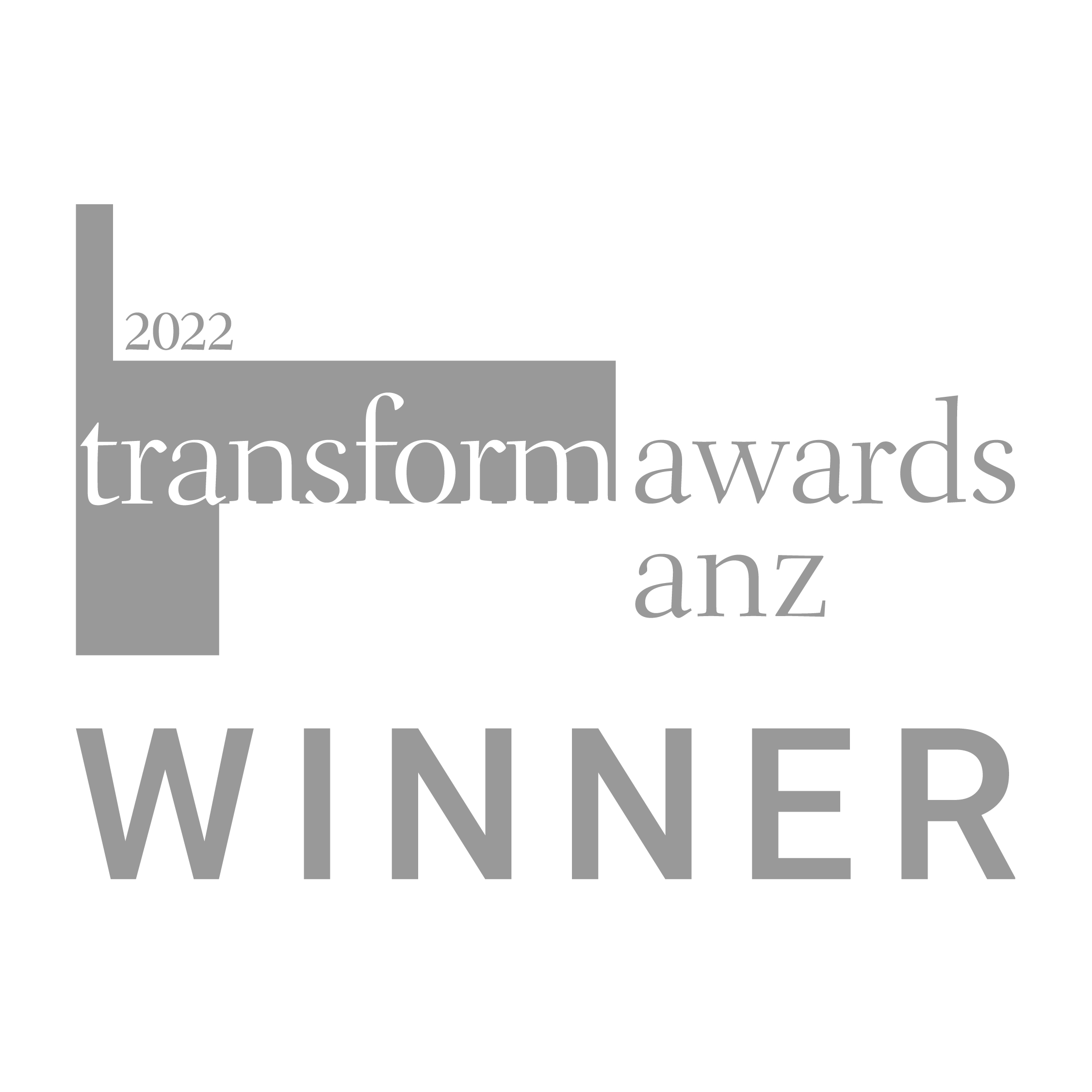 Transform ANZ 2022_Winner_Silver