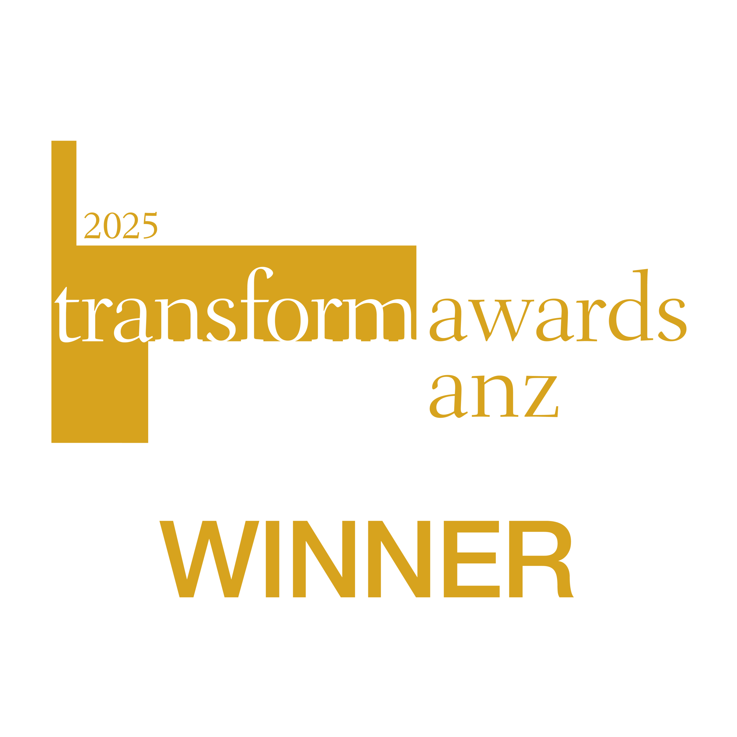 TA ANZ 2025_Winner_Gold