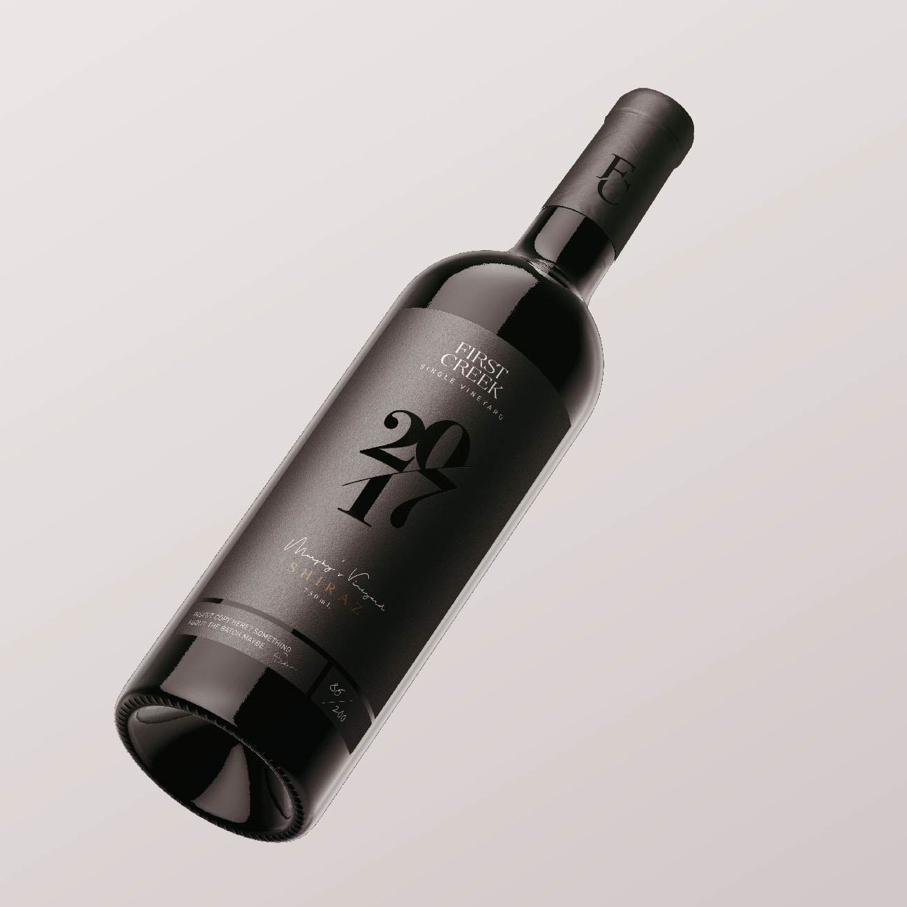 First creek wines beverage product design